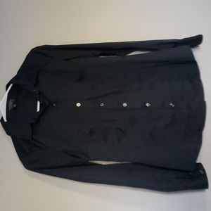 The Limited Black Long Sleeve Button Down Dress Shirt XS